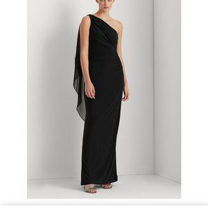 Black Ralph Lauren One Shoulder Gown
